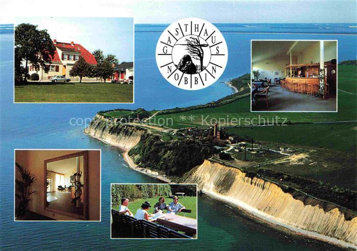 Putgarten Gasthaus Nobbin Kuestenpanorama Luftbild