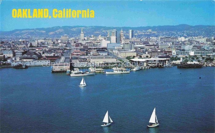 Oakland California USA A breathtaking view of downton aerial view
