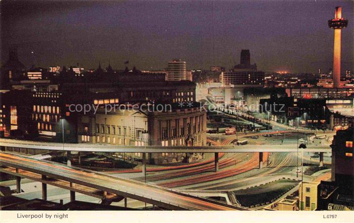 LIVERPOOL  UK by night