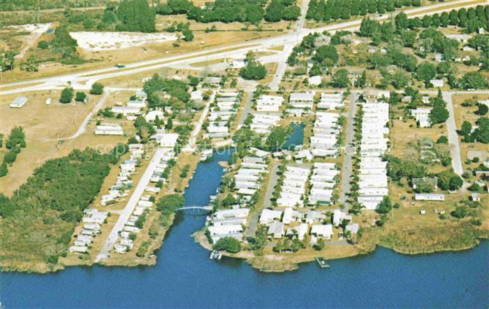 Lake Alfred Florida USA Palm Shores Mobile Village aerial view