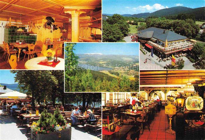 TITISEE Schwarzwald BW Restaurant Bergsee am Titisee Terrasse Panorama Blick auf