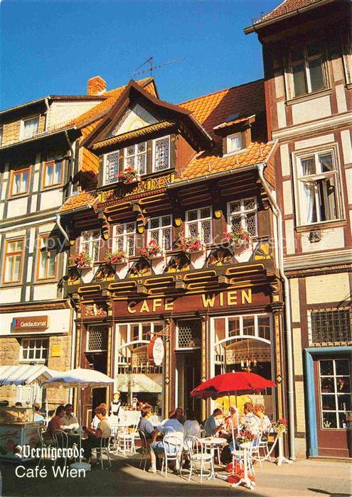 Wernigerode Harz Café Wien Altstadt Fachwerkhaeuser