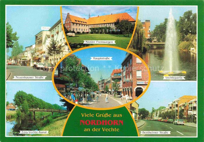 Nordhorn Neuenhauser Strasse Kloster Hauptstrasse Vechtepartie Ems-Vechte-Kanal