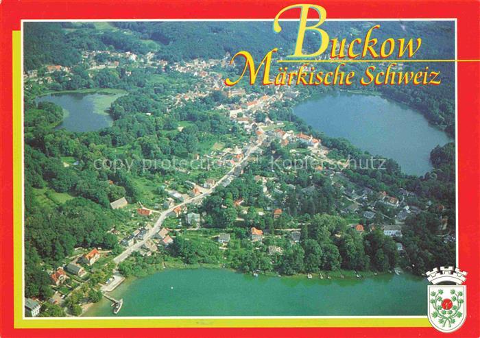 Buckow Maerkische Schweiz mit Schermuetzelsee Griepensee und Buckowsee