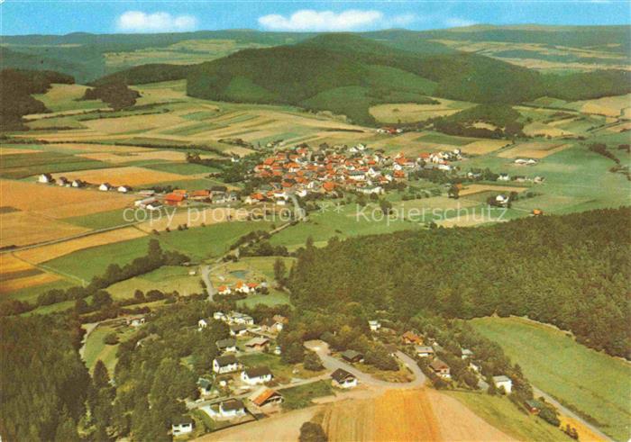 Kleinern Edertal Waldeck Hessen Panorama Erholungsort