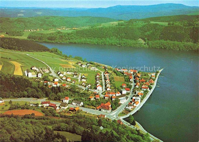 Herzhausen Edersee Fliegeraufnahme