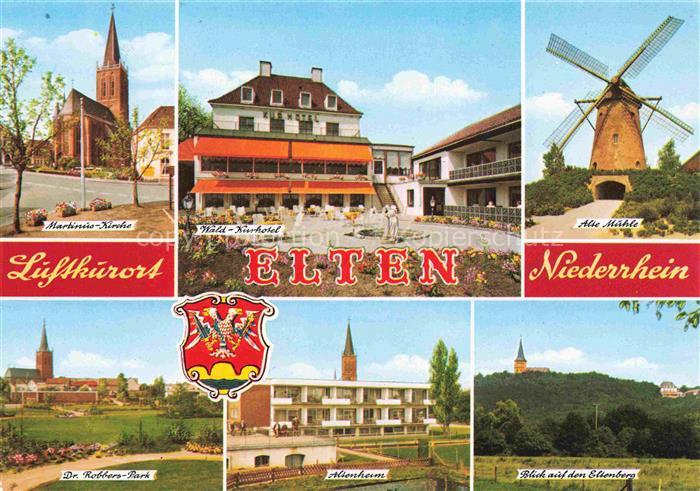 Elten Emmerich am Rhein Kirche Wald-Kurhotel Windmuehle Dr. Robbers-Park Altenhe