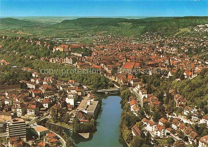 TueBINGEN BW Panorama Universitaetsstadt Blick auf Neckar und Schloss