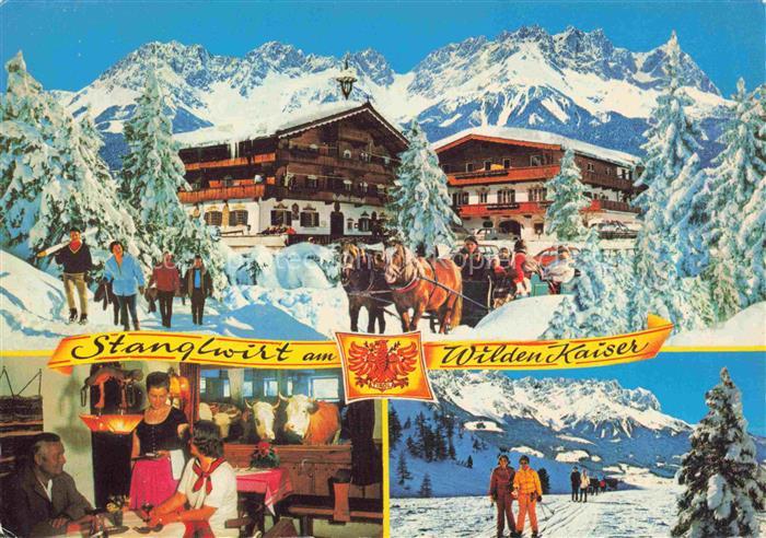Going Ellmau Wilden Kaiser Tirol AT Stanglwirt Berggasthof 16. Jhdt. Winterpanor