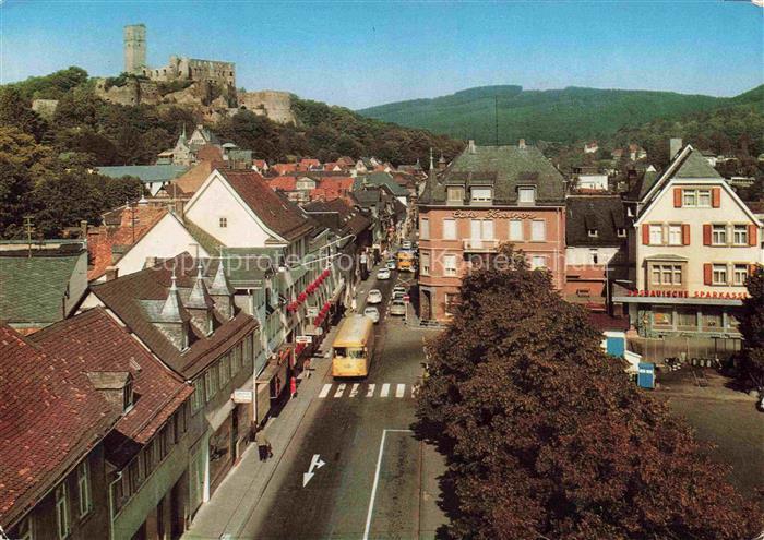 Koenigstein  Taunus Stadtzentrum Blick zur Burg Heilklimatischer Kurort