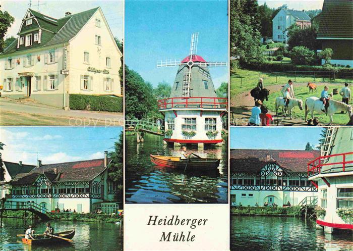 Haan Rheinland Heidberger Muehle Gaststaette Restaurant Bootfahren Ponyreiten