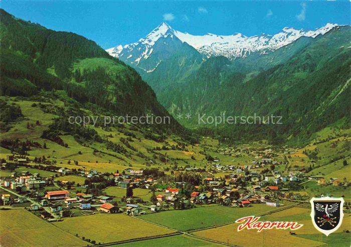 Kaprun AT Panorama Erholungsort Blick gegen Kitzsteinhorn Hohe Tauern
