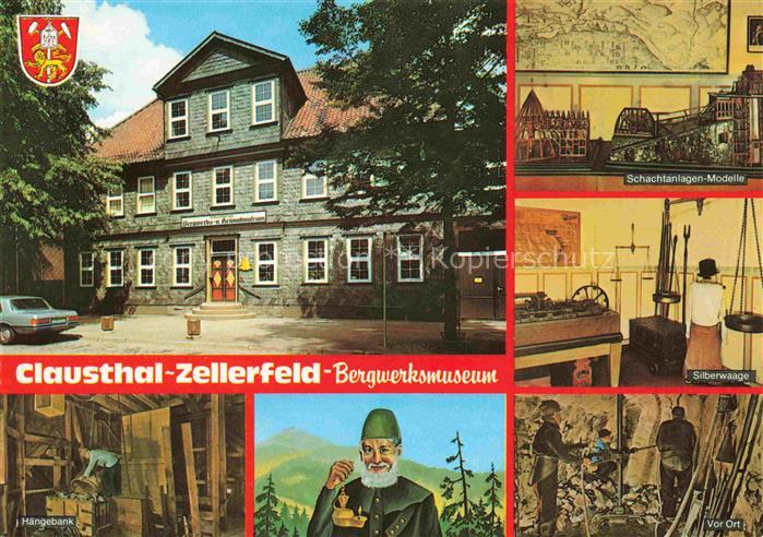 Clausthal-Zellerfeld Goslar Bergwerksmuseum Schachtanlagen-Modelle Seilberwaage