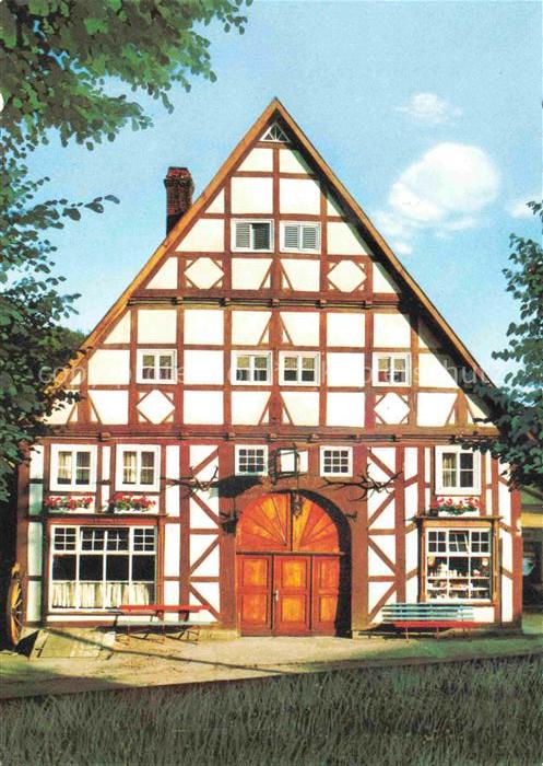 Himmighausen Nieheim NRW Historische Gaststaette Kukuk Fachwerk