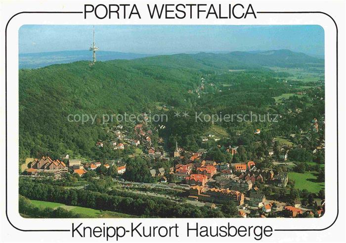 PORTA WESTFALICA NRW Panorama Wesergebirge mit Jakobsberg