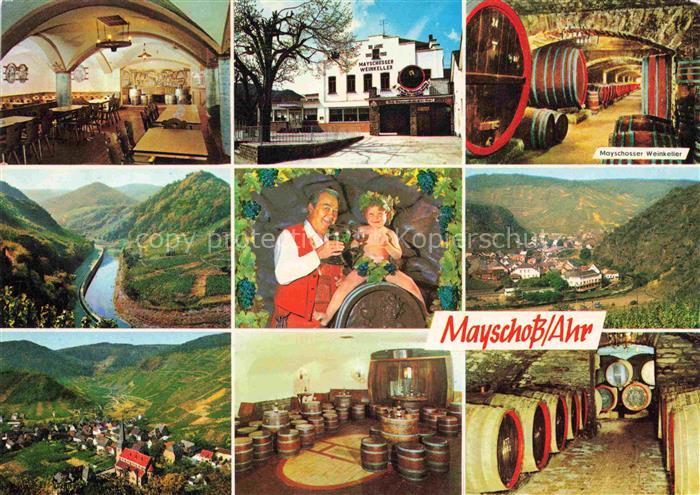 Mayschoss Ahr Teilansichten Landschaftspanorama Ahrtal Mayschosser Weinkeller