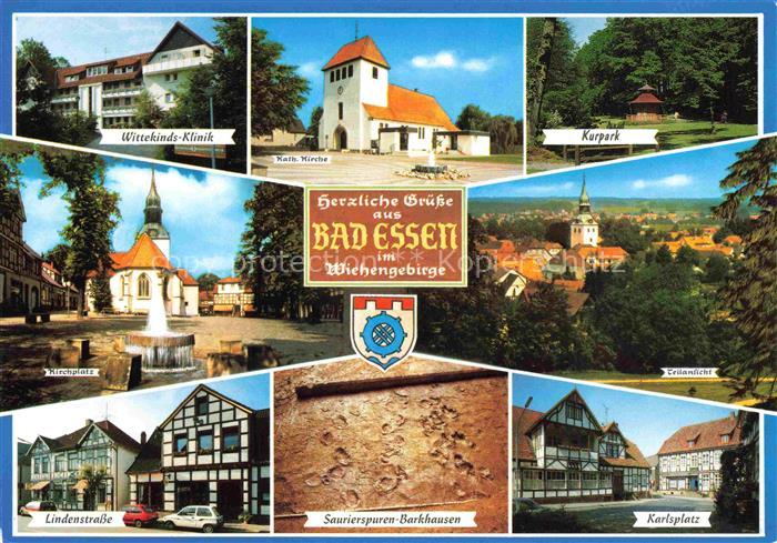 Bad Essen Wittekinds-Klinik Kirche Kurpark Kirchplatz Lindenstrasse Saurierspure