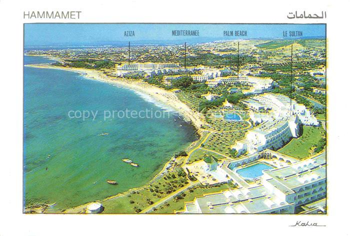 Hammamet Tunesie Kuestenpanorama Hotels Ferienanlagen Strand