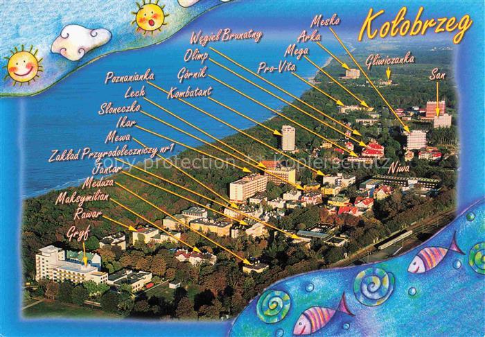 KOLOBRZEG Kolberg Ostseebad PL Fliegeraufnahme