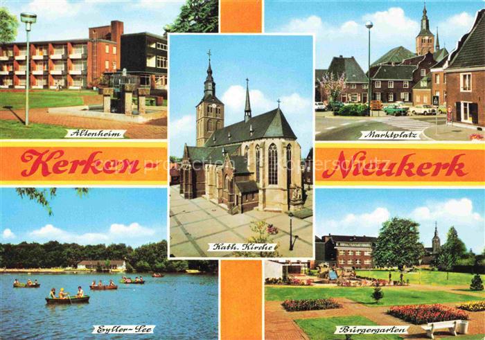 Nieukerk Altenheim Marktplatz Eyller-See Buergergarten Park Kirche