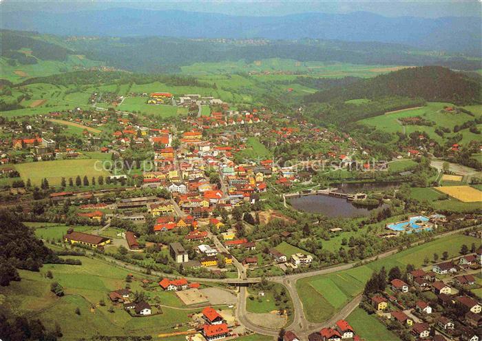 Grafenau Niederbayern Panorama Luftkurort im Ferienland am Nationalpark Bayerisc