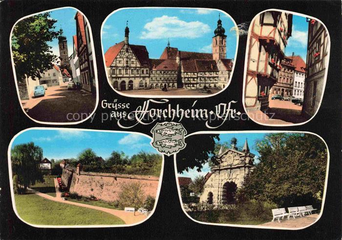 Forchheim  Oberfranken Motive Altstadt Fachwerkhaeuser Stadtmauer