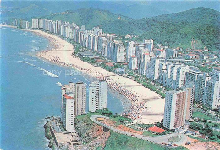 Guaruja Santos Sao Paulo Brazil Vista panoramica aérea Praia das Pitangueiras