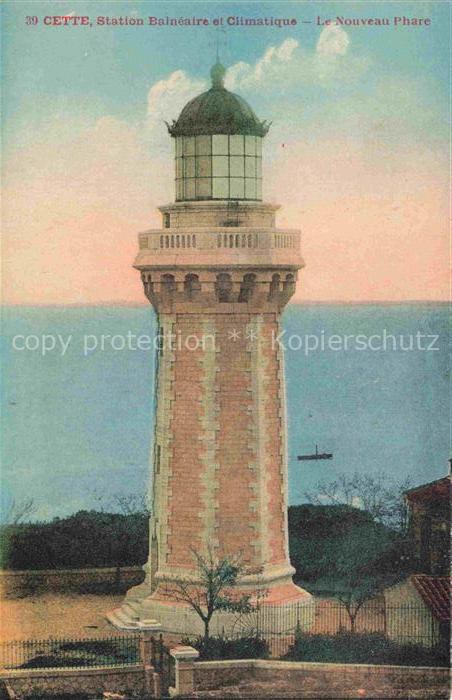 Leuchtturm Lighthouse Faro Phare-- Cette Station Nouveau Phare