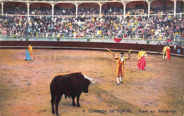 Corrida de Toros Stierkampf Bullfight-- Appel aux Banderilles