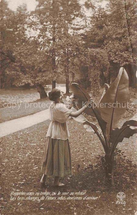 Foto A Noyer Paris Nr. 2260 Frau Pflanze Garten