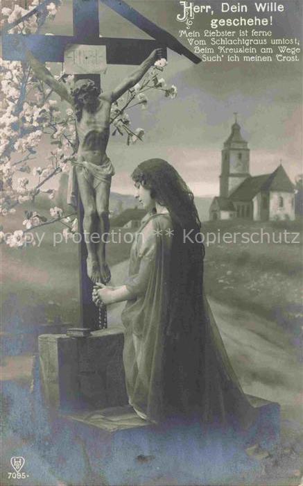 Foto HB Nr. 7095 Gebet Kreuz Jesus