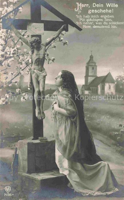 Foto HB Nr. 7095 Gebet Kreuz Jesus