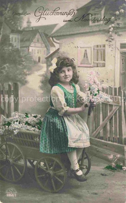 Foto RKL Nr. 8868/1 Glückwunsch Namenstag Mädchen Bl