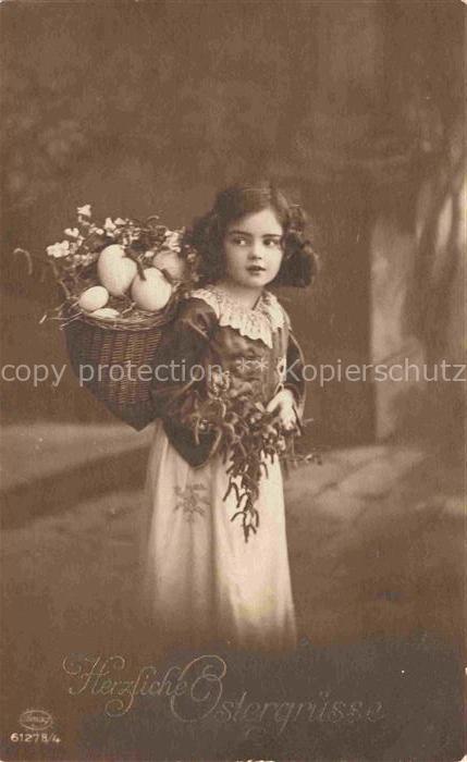 Foto Amag Nr. 61278/4 Ostern Paque Mädchen Easter Pas