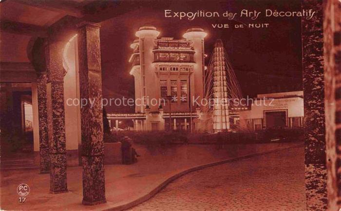 Foto PC Paris Nr. 17 Exposition des arts Decoratifs Franc