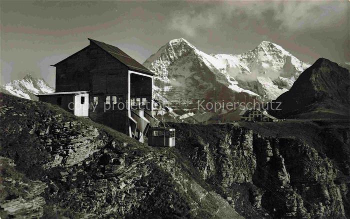 Seilbahn Cable-Car Telepherique Station Maennlichen Eiger Moench