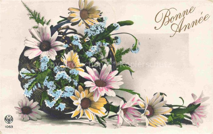 Foto A Noyer Paris Nr. 1063 Rosen Neujahr Nouvelle annee