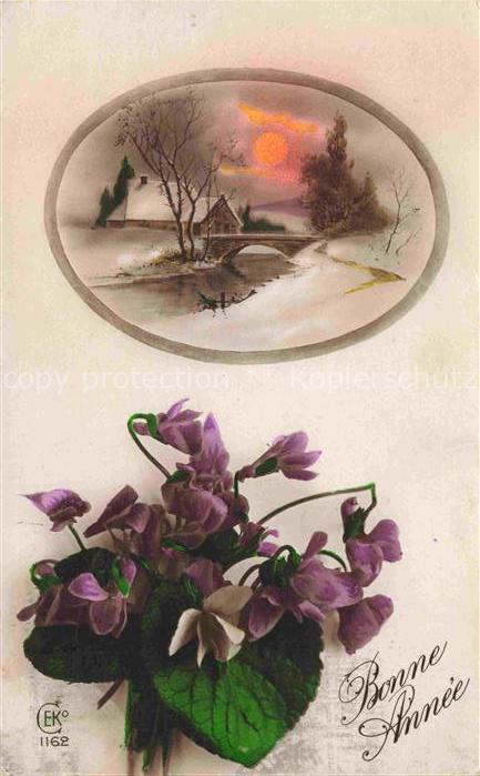 Foto EKC Nr. 1162 Neujahr Nouvelle annee