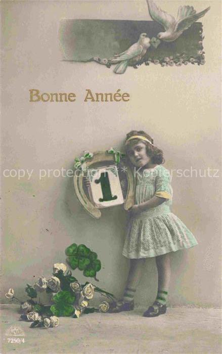 Foto RKL Nr. 7250/4 Neujahr Nouvelle Annee New Jear