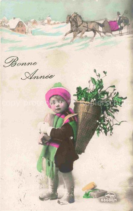 Foto Amag Nr. 63000/1 Neujahr Nouvelle Annee New Jear
