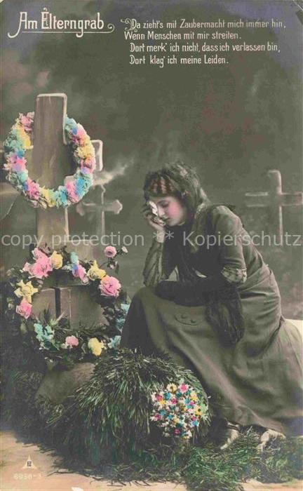 Foto PH Paris Nr. 6956-3 Elterngrab Friedhof