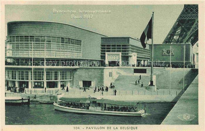 Exposition Internationale Paris 1937 Pavillon de la Belgique France
