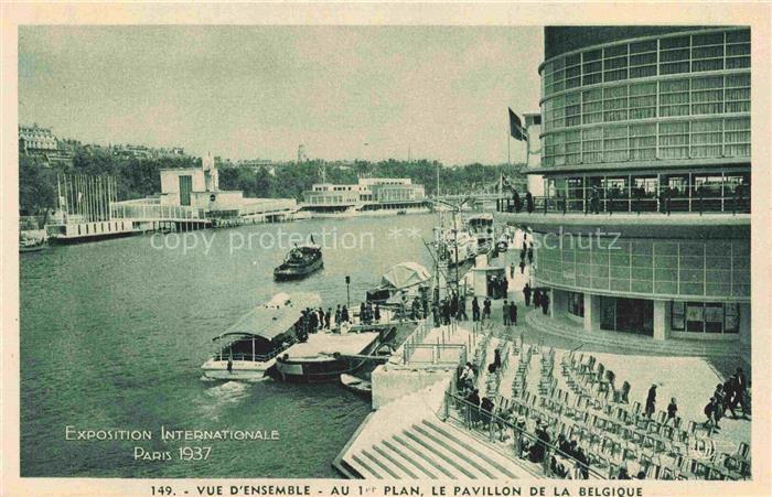 Exposition Internationale Paris 1937 Plan Pavillon de la Belgique