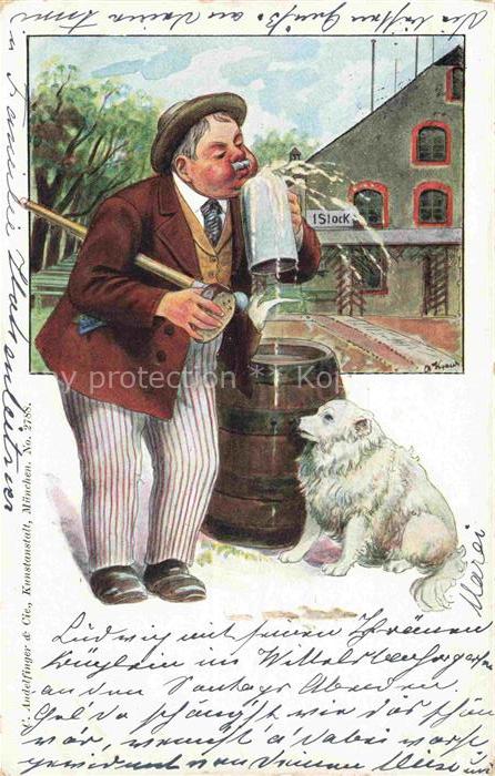 Bier Beer Biere Fass Hund Getraenke