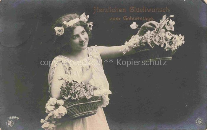 Foto NPG Nr. 1855/5 Maedchen Geburtstag
