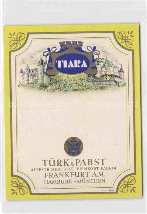 FRANKFURT AM MAIN Tiara Tuerk Pabst Feinkost Fabrik