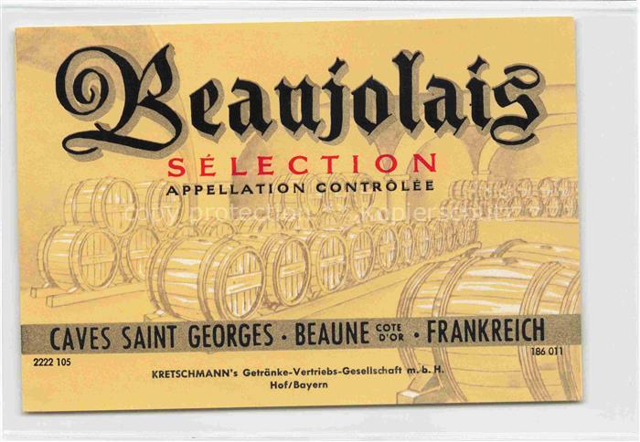 Wein Wine Vin Vino-- Beaujolais Saint Georges Frankreich