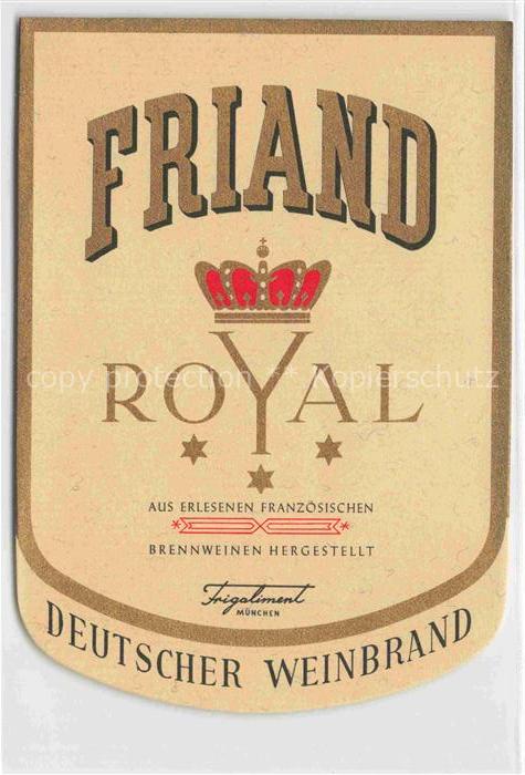 Wein Wine Vin Vino-- Royal Frankreich Deutsche Weinbrand