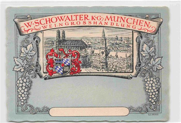 Wein Wine Vin Vino-- W.Schowalter Muenchen