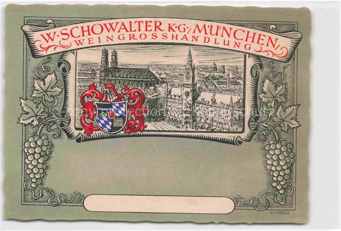 Wein Wine Vin Vino-- W.Schowalter Muenchen